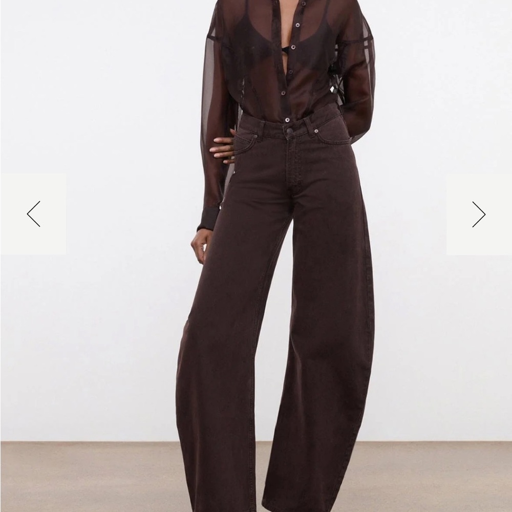 STAUD Dark Brown Women Jeans
